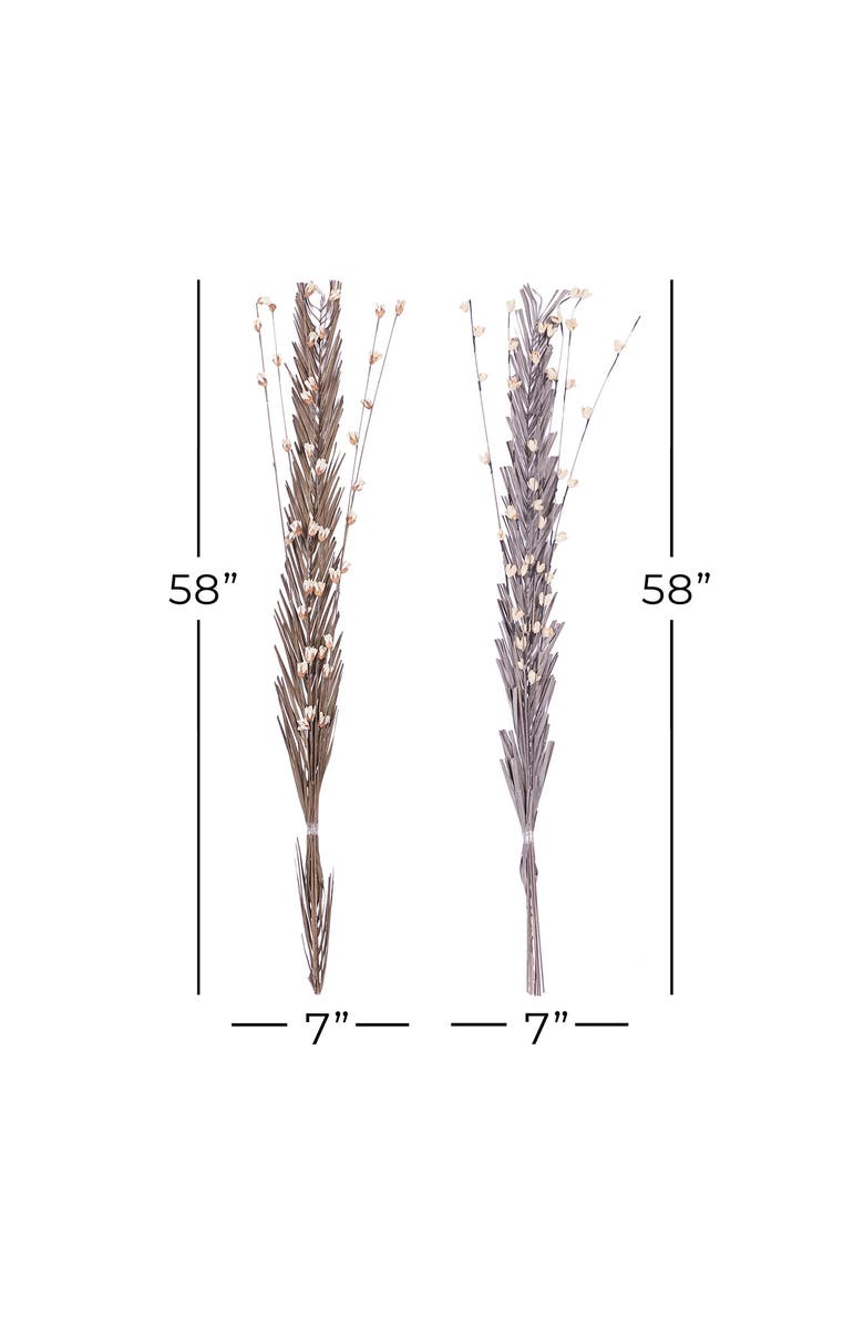 SONOMA SAGE HOME Brown Dried Plant Pigeon Pea Natural Foliage - Set of 2, Alternate, color, Brown