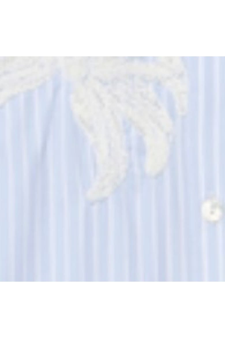 Stripe Embroidered Shirt, Alternate, color, Blue