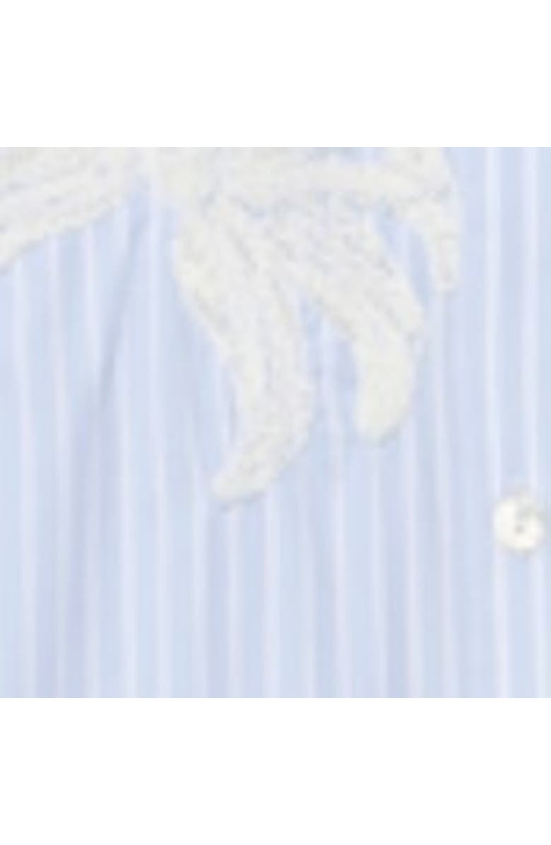 MINT VELVET Stripe Embroidered Shirt, Alternate, color, Blue