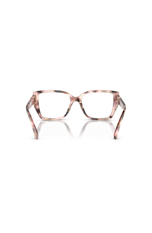 Michael Kors 54mm Square Optical Glasses In Multi