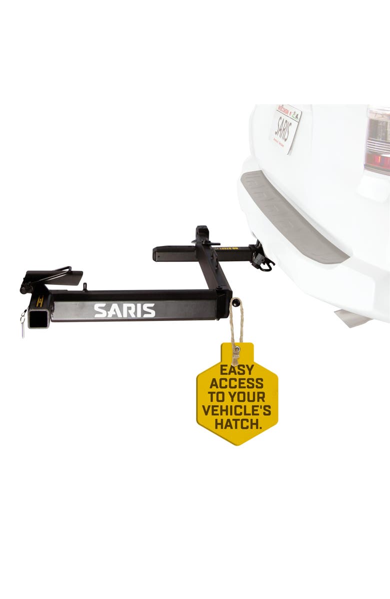 Saris Swing Away Hitch Adapter with Foldable Design and Easy Trunk Access, Main, color, Black