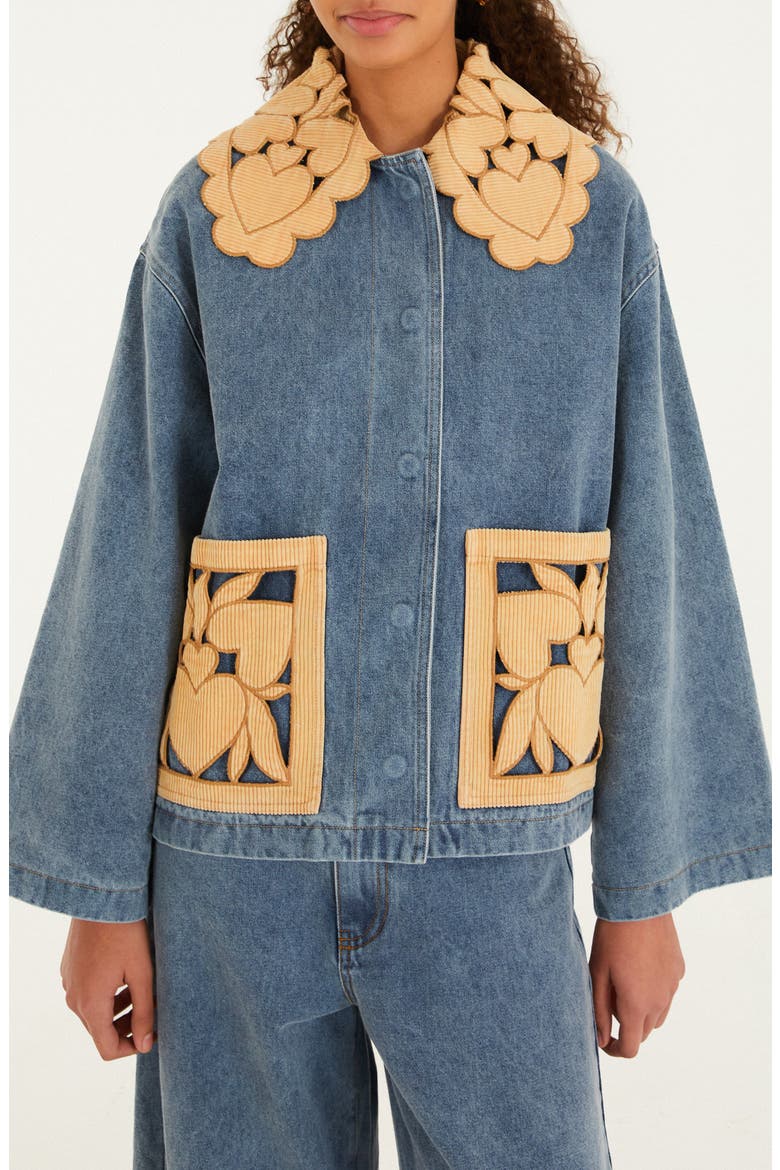 Richelieu Denim Barn Jacket, Main, color, DENIM