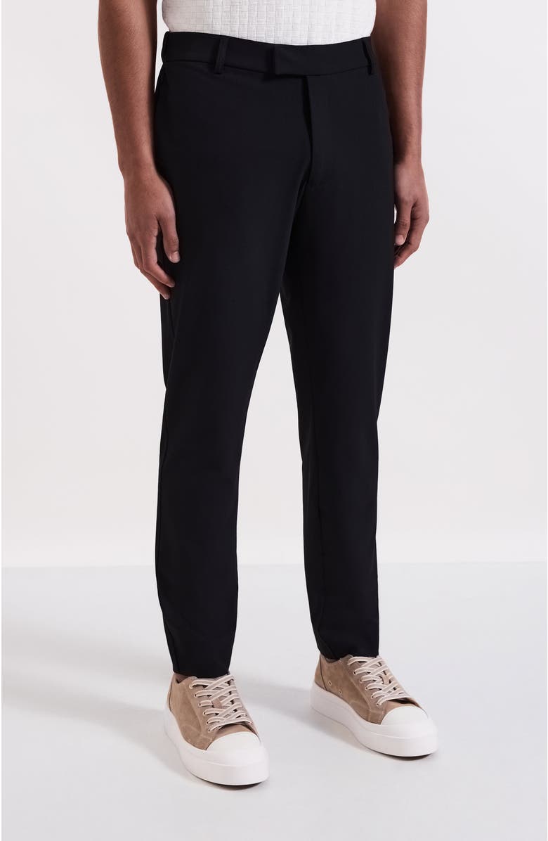 MAUVAIS Aster Tailored Stretch Slim Leg Trousers, Main, color, Black