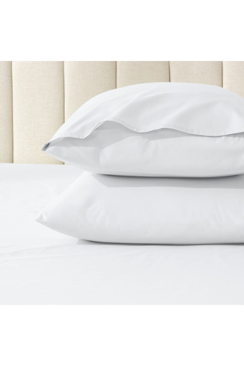 100% Organic Cotton Percale Cooling Pillowcase Set, Alternate, color, White