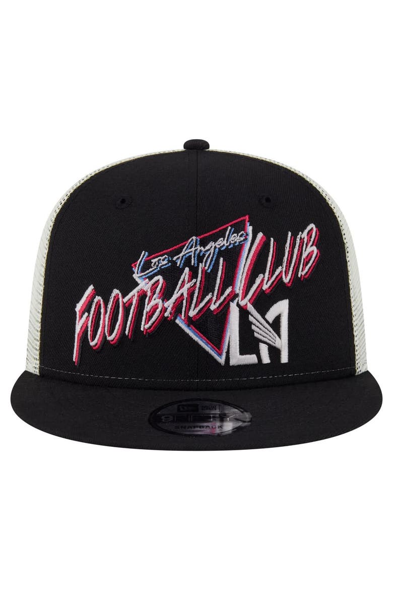 Men's New Era  Black LAFC Neon 9FIFTY Snapback Hat, Alternate, color, Black