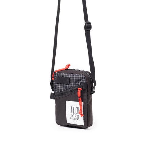 Topo Designs Mini Shoulder Bag, Alternate, color, Black/Grid