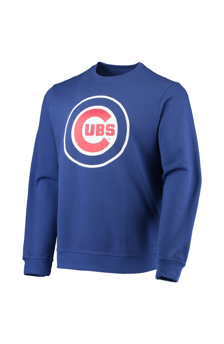STITCHES Men's Stitches Royal Chicago Cubs Logo Pullover Sweatshirt, Alternate, color,