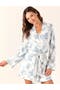  Toile Print Washed Blue
