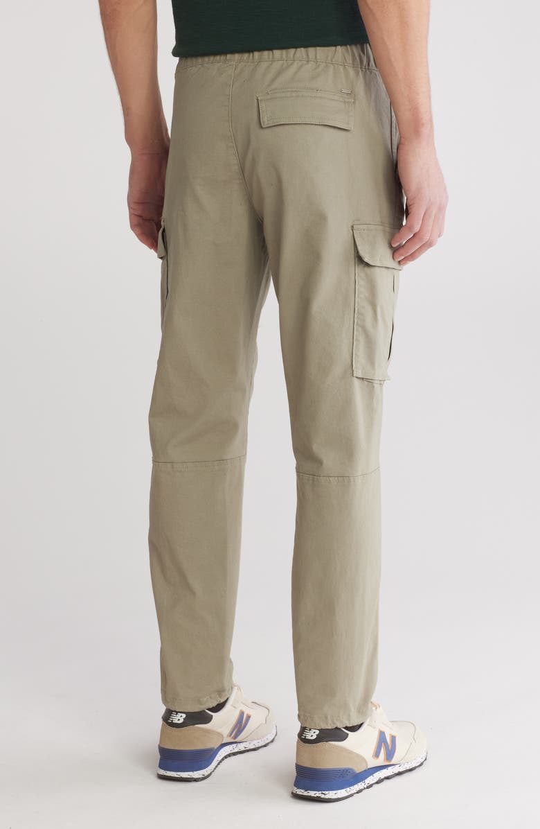 DENIM AND FLOWER Tie Waist Cargo Pants, Alternate, color, Sage Green