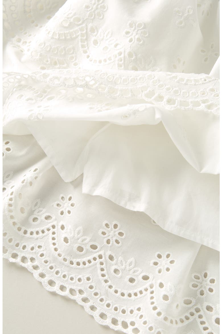 Kids' Eyelet Tiered Skort, Alternate, color, WHITE