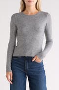 Madden Girl Rhinestone Ribbed Crop Sweater