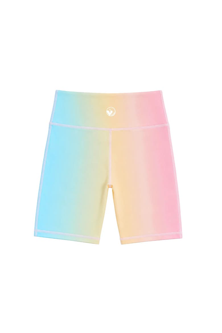 Big Kid Pastel Activewear Bike Shorts, Alternate, color, Multi