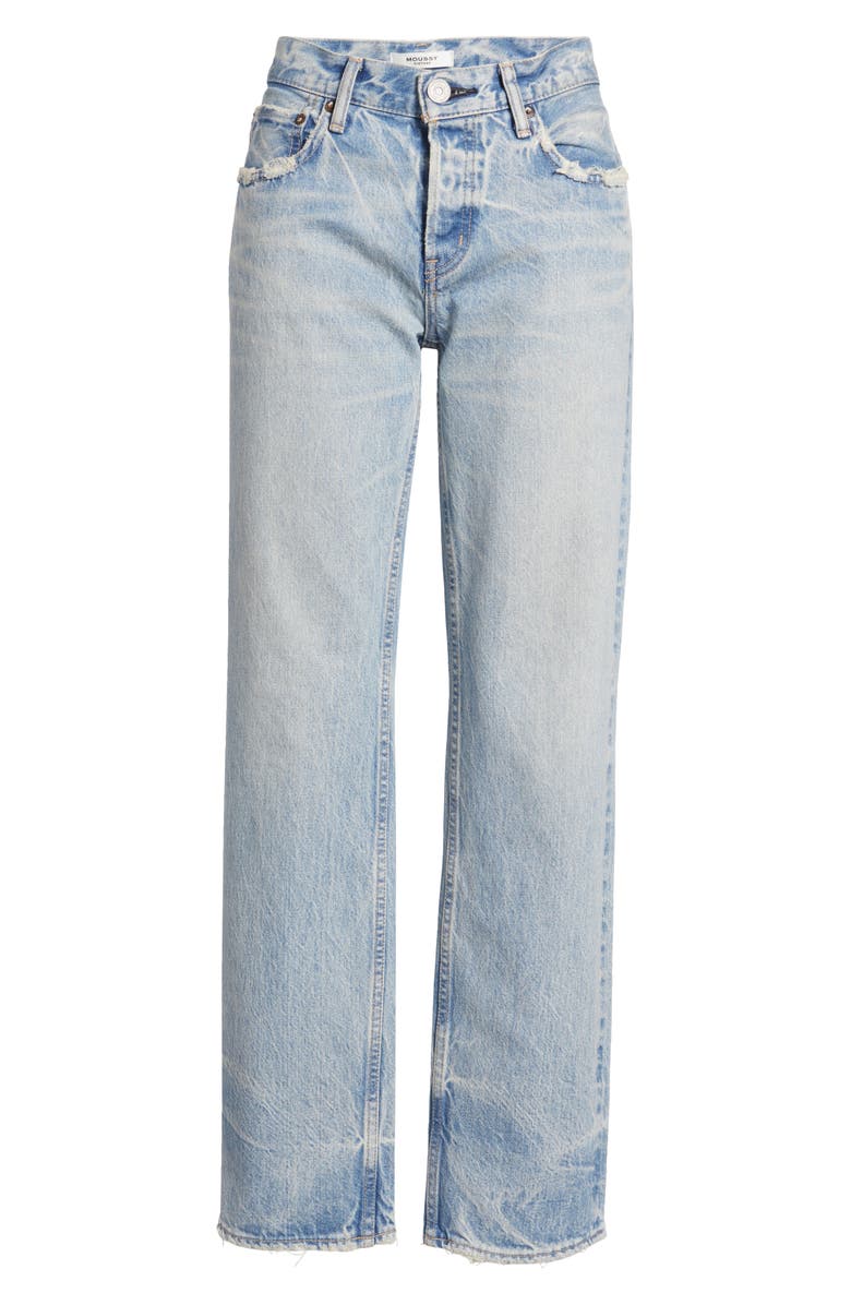 MOUSSY VINTAGE Wildwood Ankle Straight Leg Jeans, Alternate, color, Light Blue