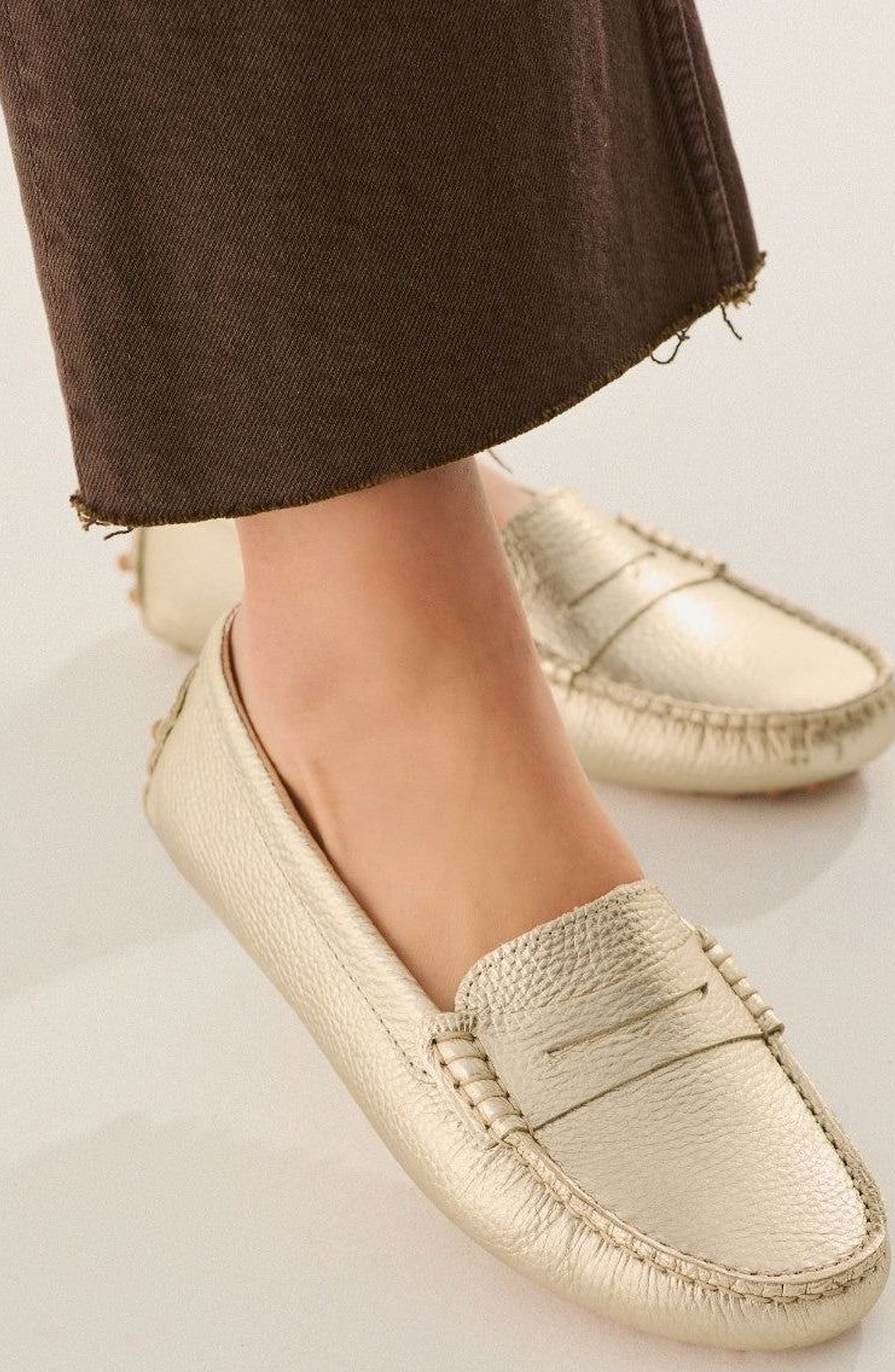 Oporto Moccasin Loafer, Alternate, color, Gold