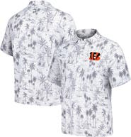 Tommy Bahama Men's Tommy Bahama Gray Cincinnati Bengals Cabana Shores IslandZone Tri-Blend Polo