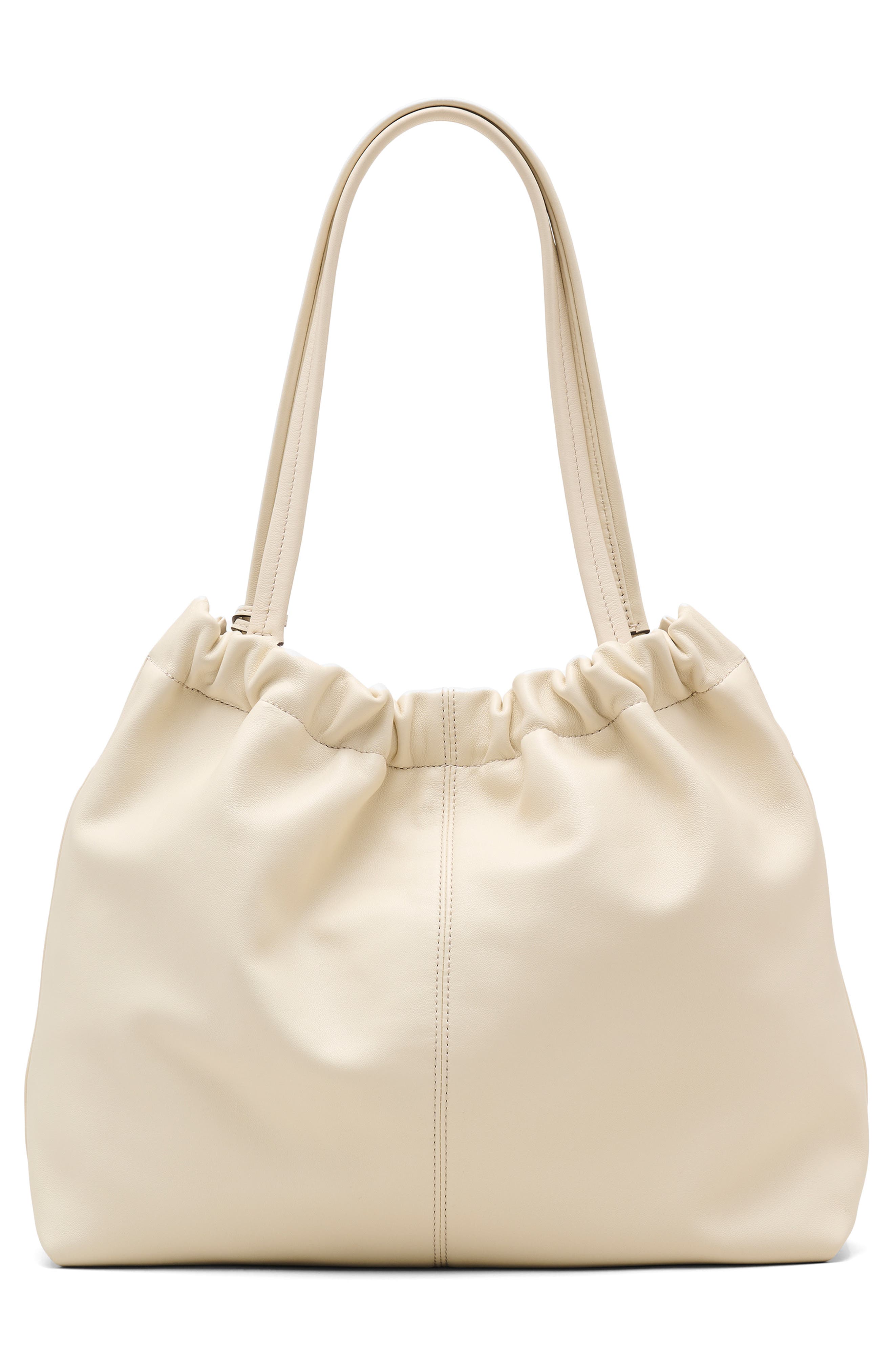 The Cristina Leather Tote, Alternate, color, IVORY