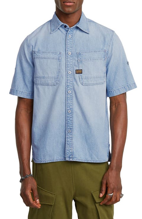 Men's Denim Short Sleeve Shirts | Nordstrom