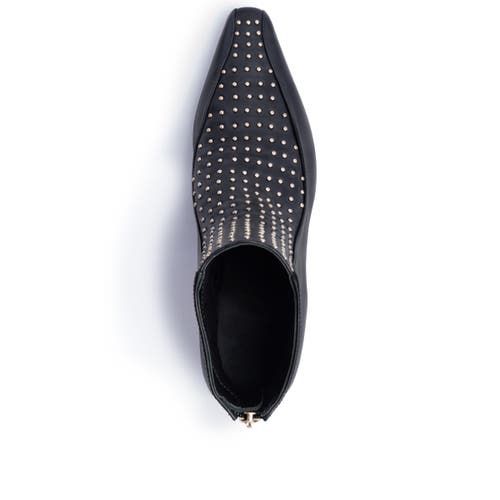 Bernardo Footwear Esme Studded Bootie In Black