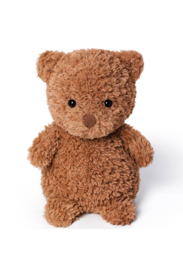 7 Inch Swiss Roll Bear Weighted Stuffed Animal, Main, color, Brown
