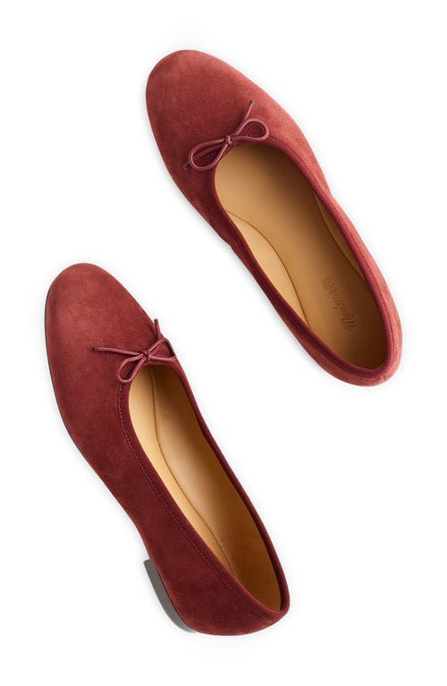 Madewell Francine Ballet Flat In Burgundy
