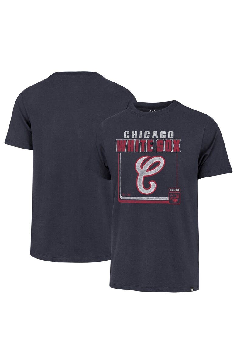 '47 Men's '47  Navy Chicago White Sox Cooperstown Collection Borderline Franklin T-Shirt, Main, color, 