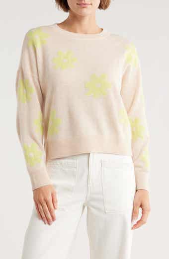 Magaschoni Floral Jacquard Cashmere Sweater