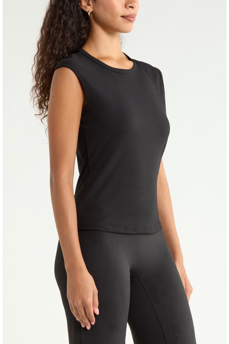 Rib Crewneck Tank, Alternate, color, BLACK
