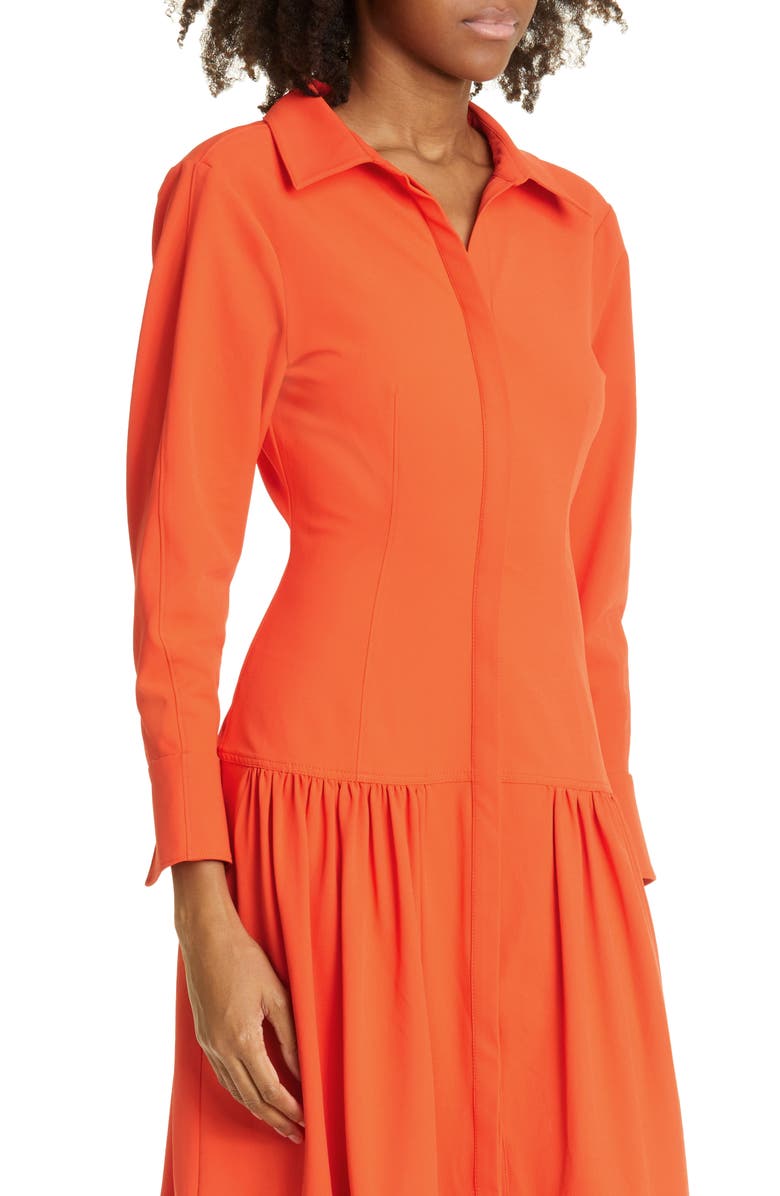 Cinq à Sept Foy Long Sleeve Shirtdress, Alternate, color, 