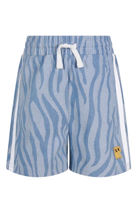 Kids' Felix Print Denim Shorts