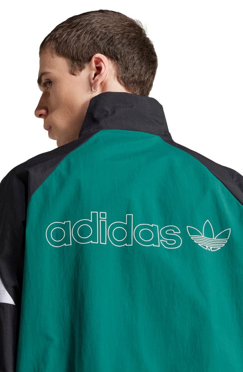 adidas Recycled Polyamide Track Jacket, Alternate, color, Collegiate Green/ Black