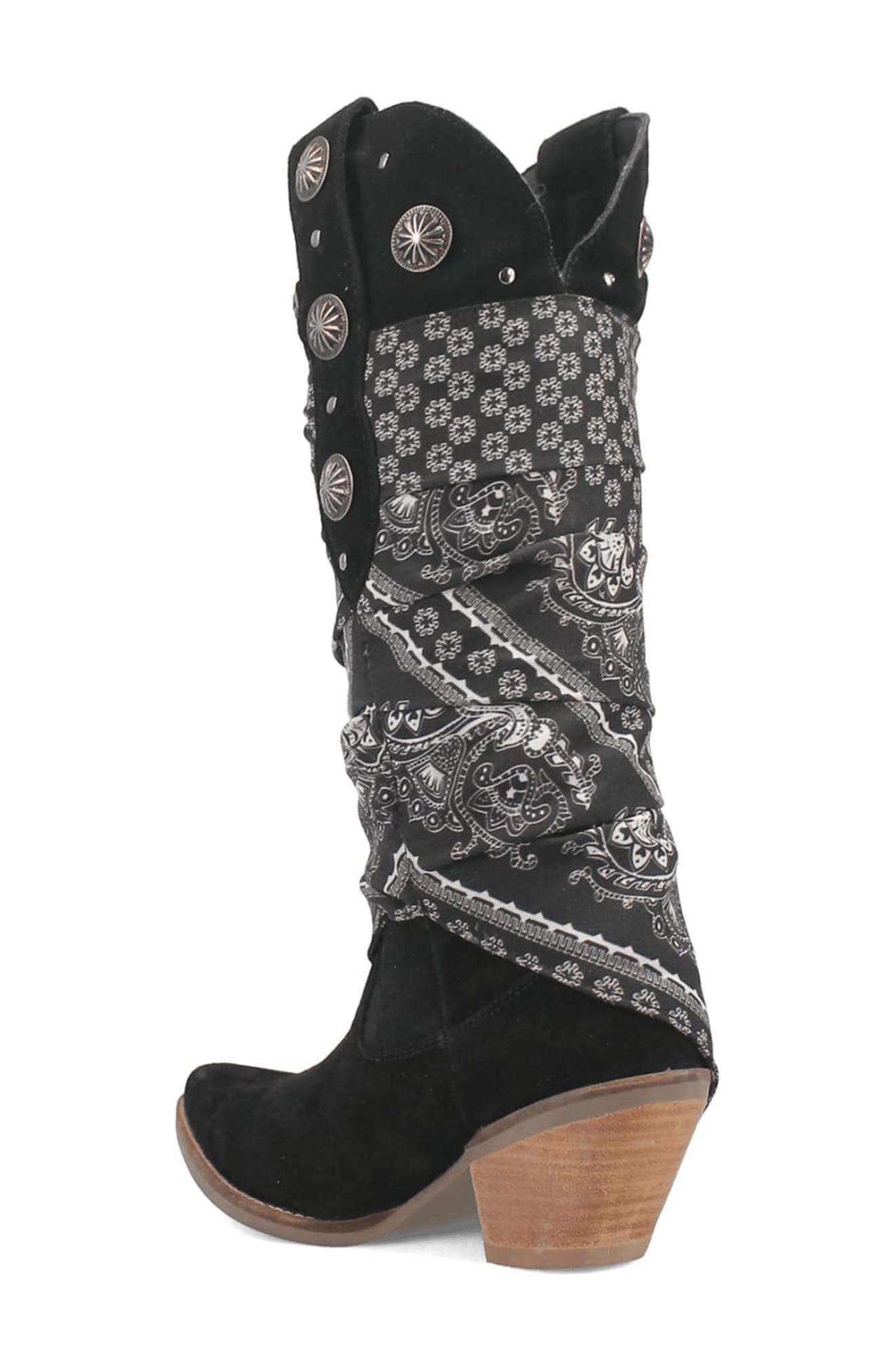 Dingo Rhapsody Knee High Paisley Western Boot, Alternate, color, 
