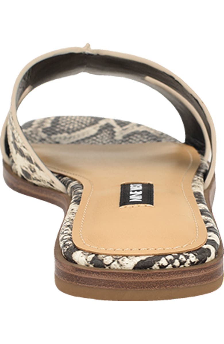 Nine West Giny Slide Sandal, Alternate, color, Light Natural Embossed