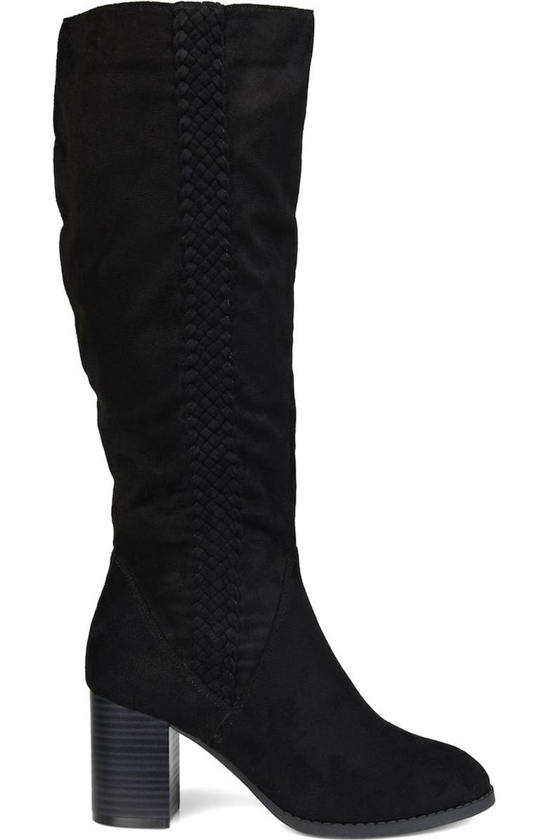 Journee Collection Gentri Braid Trim Boot - Wide Calf, Alternate, color,