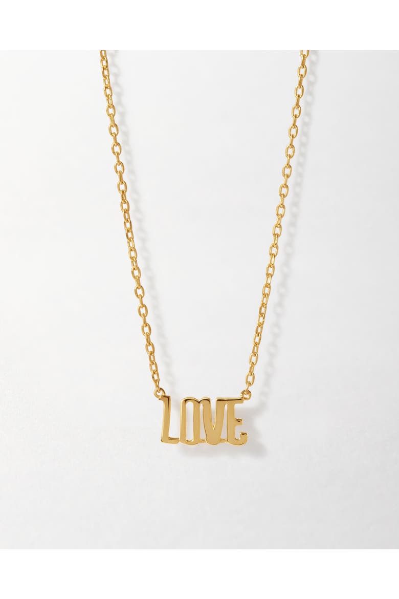 Love Necklace, Main, color, Metallic Gold