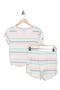  Ivory- Blue B Truly Stripe