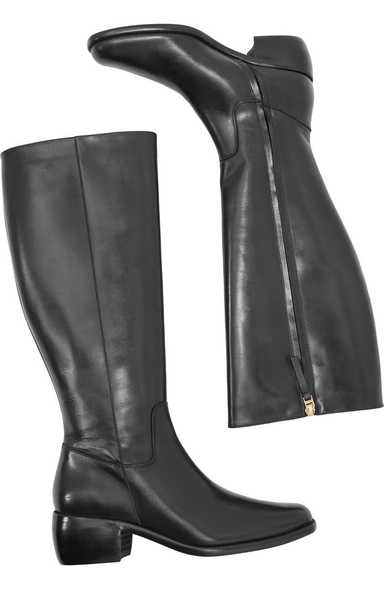 Reiss Micheala Knee High Boot, Alternate, color, Black