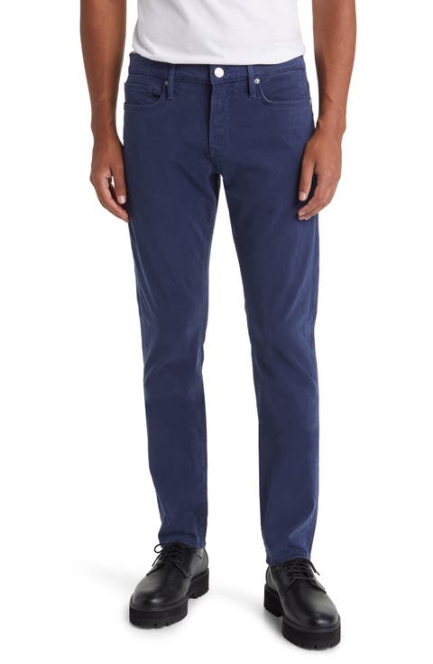 L'Homme Slim Fit Five-Pocket Twill Pants