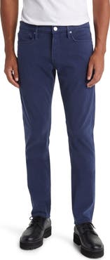 FRAME L'Homme Slim Fit Five-Pocket Twill Pants