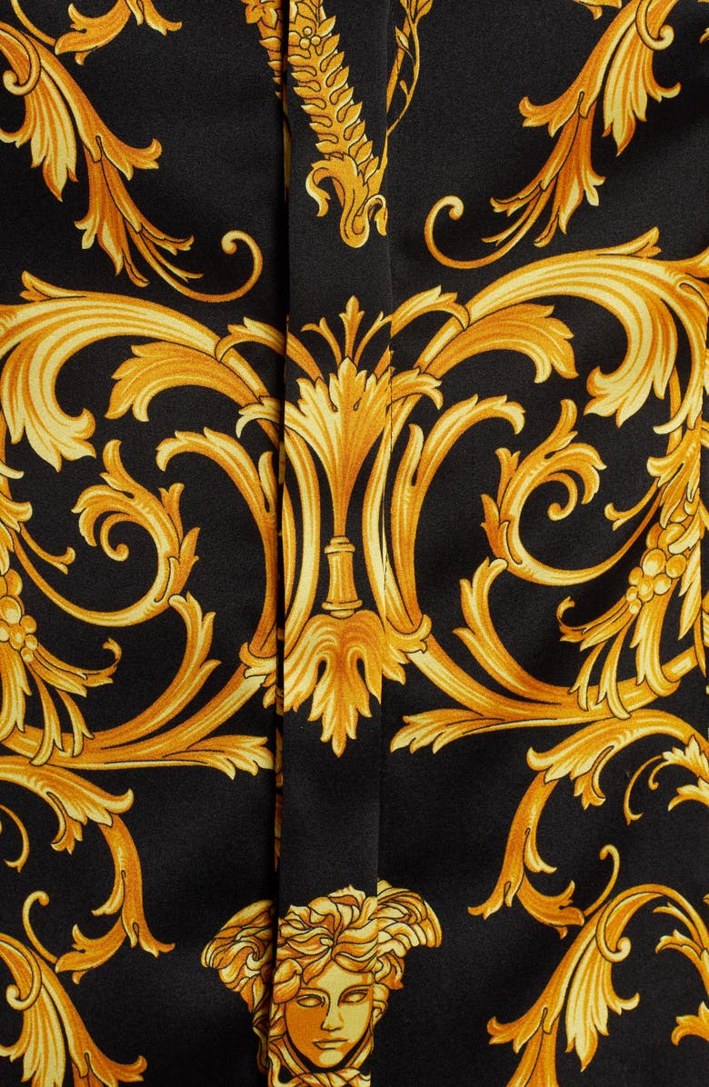 Versace V-Barocco Print Stretch Silk Blouse, Alternate, color,