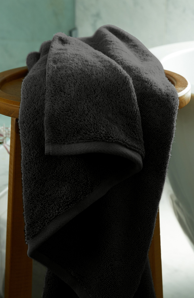 Italic Serene Ultraplush Collection Bath Essentials- 2 Bath Towels and 2 Hand Towels, Alternate, color, Charcoal