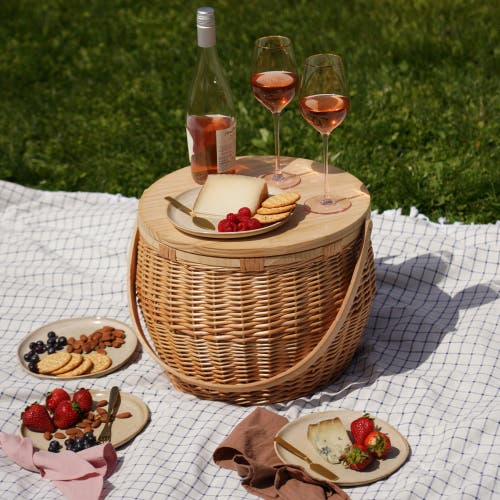 Twine Cask Willow Picnic Basket In Brown