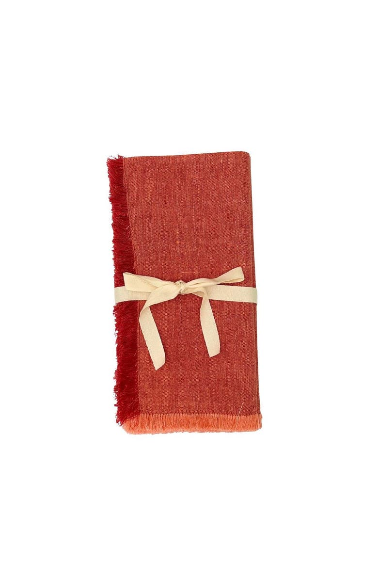 Be Home Lilia Napkins - Set of 4, Main, color, Cherry