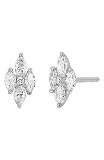 Rita 18k Gold Diamond Stud Earrings