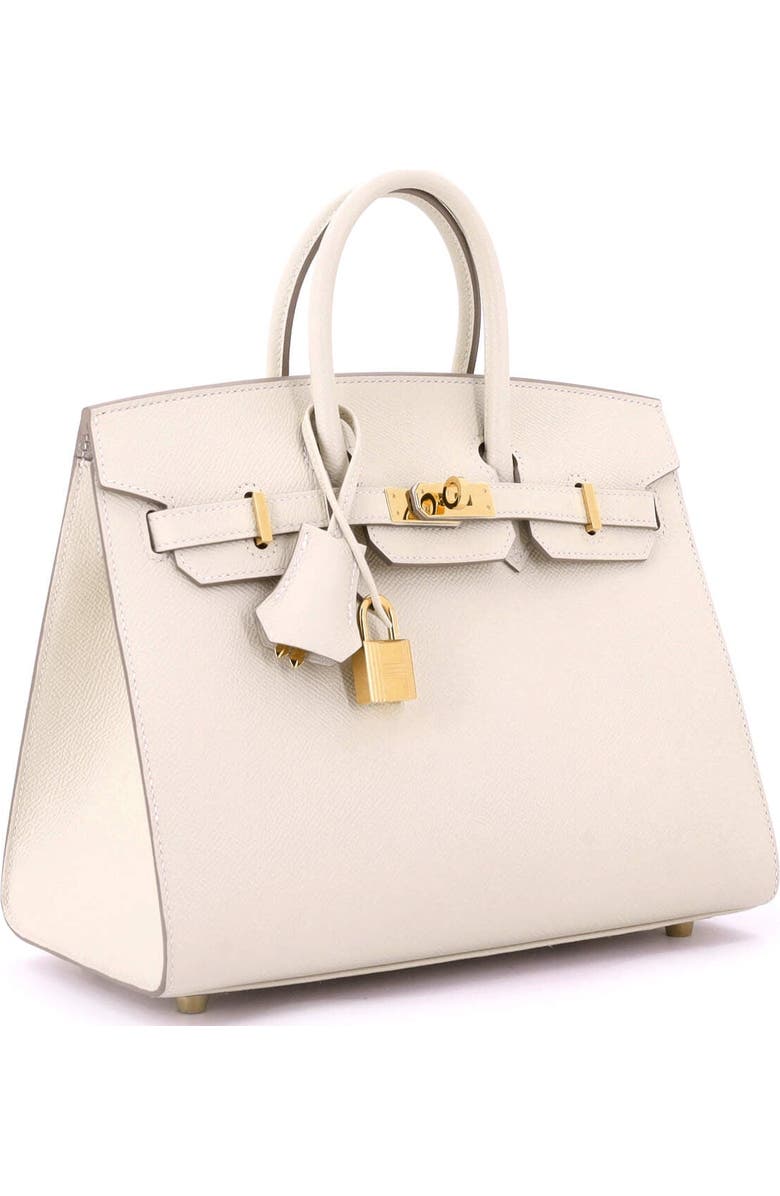 Pre-Owned Hermes Birkin Sellier Bag Light Epsom with Gold Hardware 25, Alternate, color,