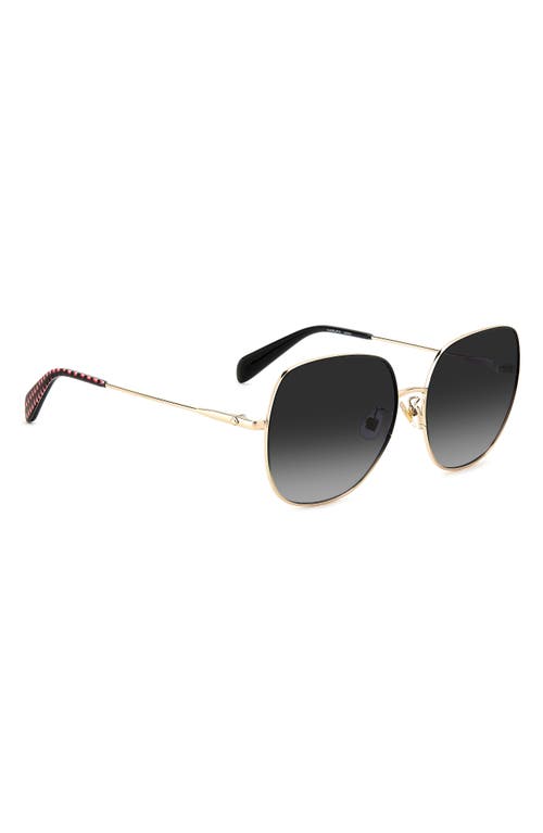 Kate Spade New York Charli 59mm Gradient Square Sunglasses In Black