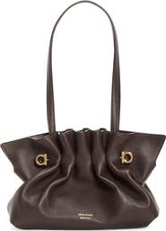 FERRAGAMO Soft Small Leather Shoulder Bag