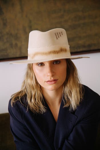 Distressed Wool Fedora