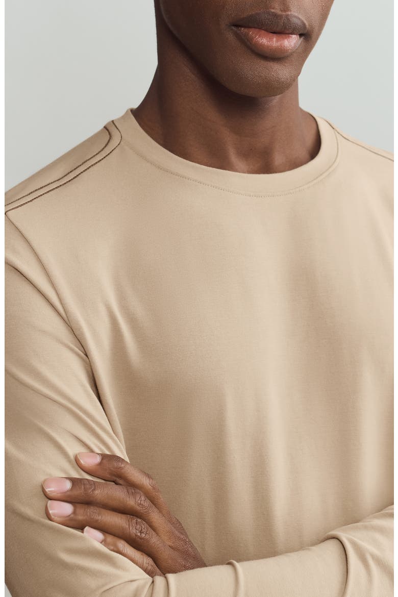 Origin Long Sleeve Crewneck T-Shirt, Alternate, color, SAVANNAH TAN