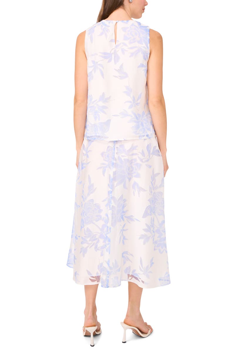 Halogen<sup>®</sup> Floral A-Line Midi Skirt, Alternate, color, Frozen