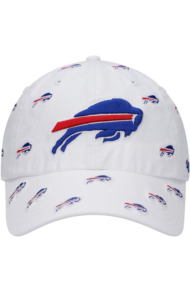 '47 Women's '47 White Buffalo Bills Confetti Clean Up Adjustable Hat, Alternate, color, White